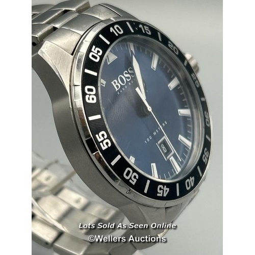 170 - Hugo Boss HB.271.1.27.2806 stainless steel gents watch, signs of use / AN47