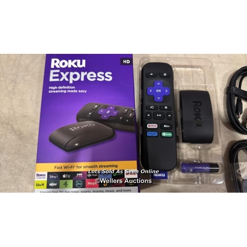 8008 - ROKU EXPRESS (NEW, 2023) HD STREAMING DEVICE WITH HIGH-SPEED HDMI CABLE AND STANDARD REMOTE (NO TV C... 