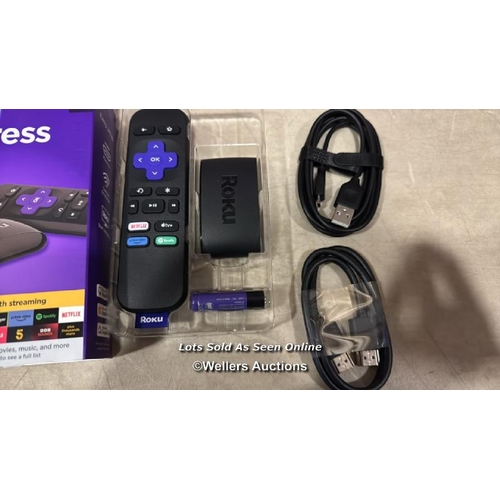 8008 - ROKU EXPRESS (NEW, 2023) HD STREAMING DEVICE WITH HIGH-SPEED HDMI CABLE AND STANDARD REMOTE (NO TV C... 