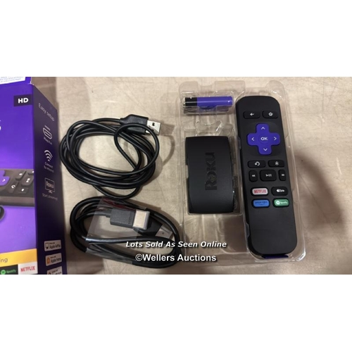 8009 - ROKU EXPRESS (NEW, 2023) HD STREAMING DEVICE WITH HIGH-SPEED HDMI CABLE AND STANDARD REMOTE (NO TV C... 