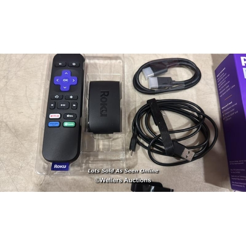 8012 - ROKU EXPRESS (NEW, 2023) HD STREAMING DEVICE WITH HIGH-SPEED HDMI CABLE AND STANDARD REMOTE (NO TV C... 