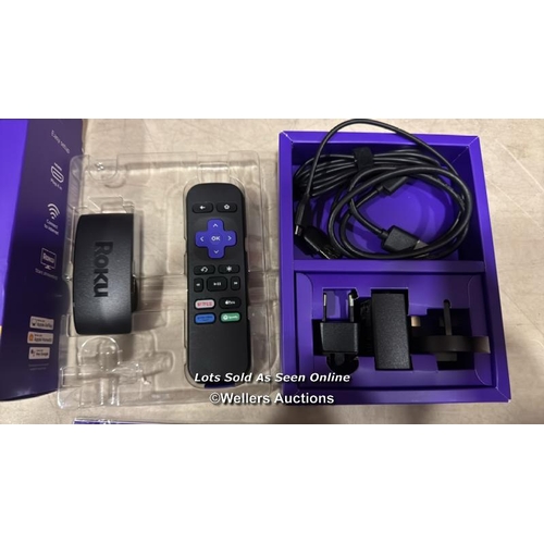 8013 - ROKU EXPRESS 4K | HD/4K/HDR STREAMING MEDIA PLAYER, BLACK / APPEARS NEW IN OPEN BOX / NOT FULLY TEST... 