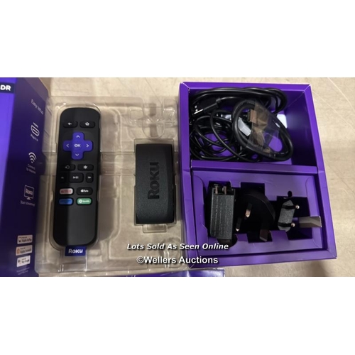 8014 - ROKU EXPRESS 4K | HD/4K/HDR STREAMING MEDIA PLAYER, BLACK / APPEARS NEW IN OPEN BOX / NOT FULLY TEST... 