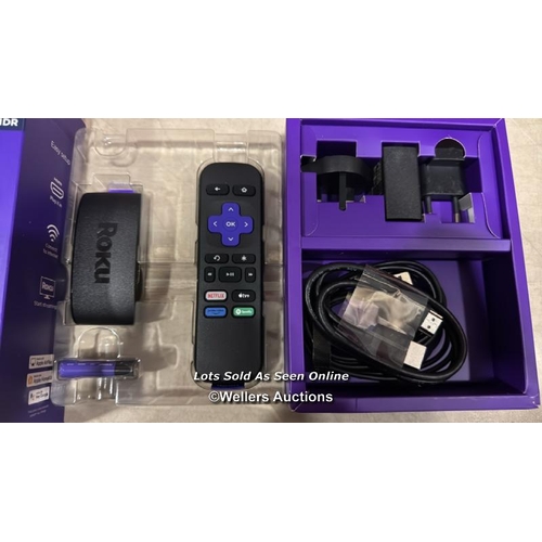 8019 - ROKU EXPRESS 4K | HD/4K/HDR STREAMING MEDIA PLAYER, BLACK / APPEARS NEW IN OPEN BOX / NOT FULLY TEST... 