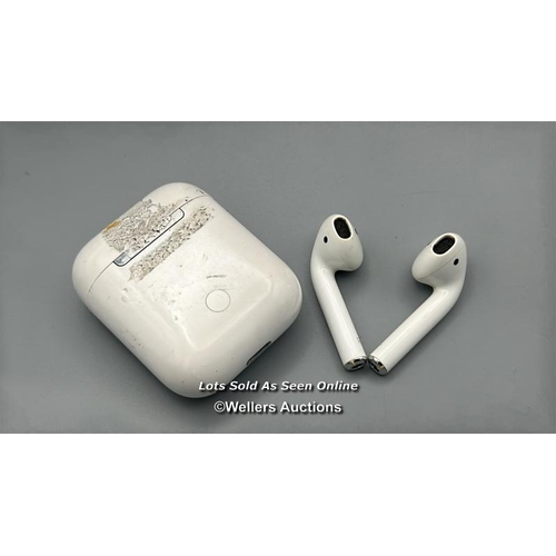 176 - Apple Airpods model A1602, powers up / not tested / signs of use / AN47