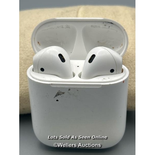 177 - Apple Airpods model A1602, powers up / not tested / signs of use / AN47