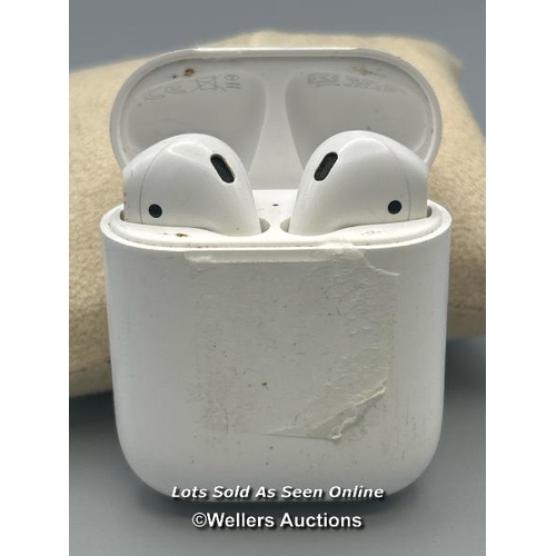 179 - Apple Airpods model A1602, powers up / not tested / signs of use / AN47