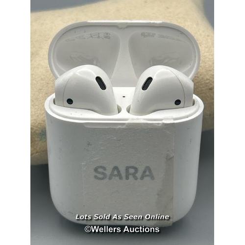 183 - Apple Airpods model A1602, powers up / not tested / signs of use / AN47