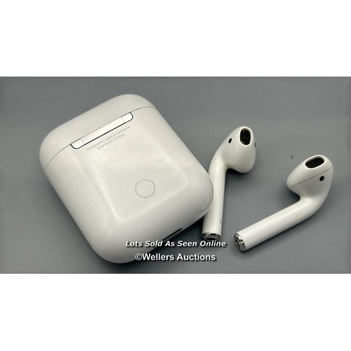 184 - Apple Airpods model A1602, powers up / not tested / signs of use / AN47