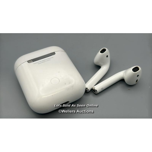 186 - Apple Airpods model A1602, powers up / not tested / signs of use / AN47