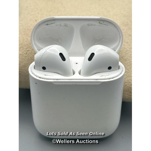 186 - Apple Airpods model A1602, powers up / not tested / signs of use / AN47