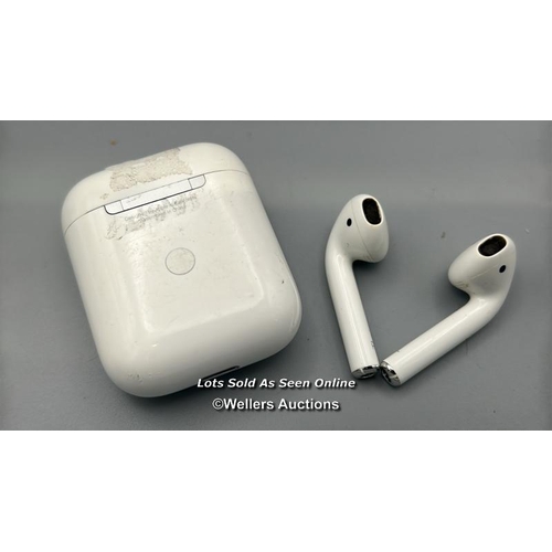 188 - Apple Airpods model A1938, powers up / not tested / signs of use / AN47