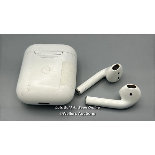 189 - Apple Airpods model A1938, powers up / not tested / signs of use / AN47