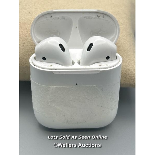 189 - Apple Airpods model A1938, powers up / not tested / signs of use / AN47