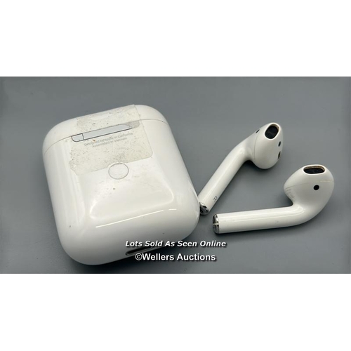 190 - Apple Airpods model A1938, powers up / not tested / signs of use / AN47