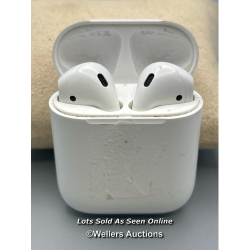 191 - Apple Airpods model A1938, powers up / not tested / signs of use / AN47