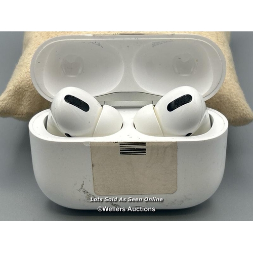 195 - Apple Airpods model A2190, powers up / not tested / signs of use / AN47