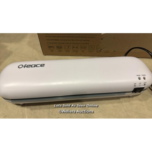 8047 - OFEACE LAMINATOR, 5 IN 1 A4 LAMINATOR MACHINE WITH 30 LAMINATING POUCHES A4 A5 A6, 9 INCH LAMINATOR ... 