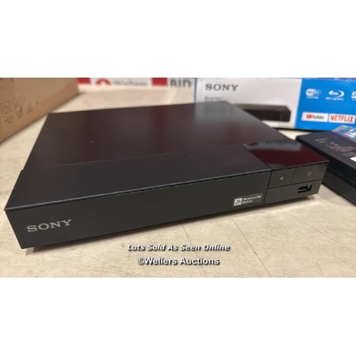 8049 - SONY BDP-S3700 SMART BLU-RAY AND DVD PLAYER WITH WI-FI AND BUILT-IN APPS - BLACK / MINIMAL SIGNS OF ... 