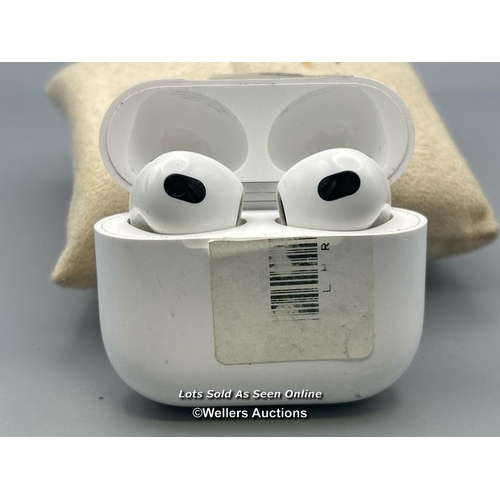 220 - Apple Airpods model A2566, powers up / not tested / signs of use / AN47