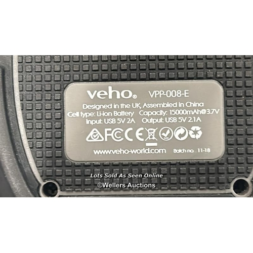 245 - Veho Pepple Endurance VPP-008-E power bank / powers up not fully tested / signs of use / AN48