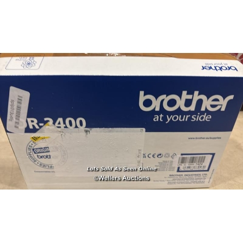 8118 - BROTHER DR-2400 DRUM UNIT, GENUINE SUPPLIES, BLACK / APPEARS NEW / SEE IMAGES