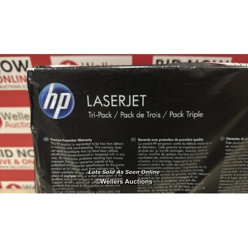 8123 - (RRP OF: 229.99) HP 131A ORIGINAL TONER CARTRIDGE CYAN MAGENTA AND YELLOW STANDARD CAPACITY 3 X 1.80... 