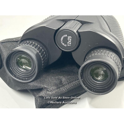 258 - Pocket binoculars 12x25 with case / minimal signs of use / AN49