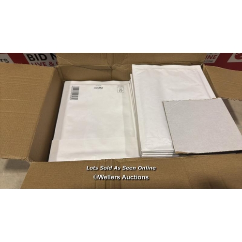 8124 - POSTMASTER PADDED ENVELOPES A5 WHITE PEEL SEAL BUBBLE MAILERS 170 X 225MM, 50 PACK / APPEARS NEW / S... 