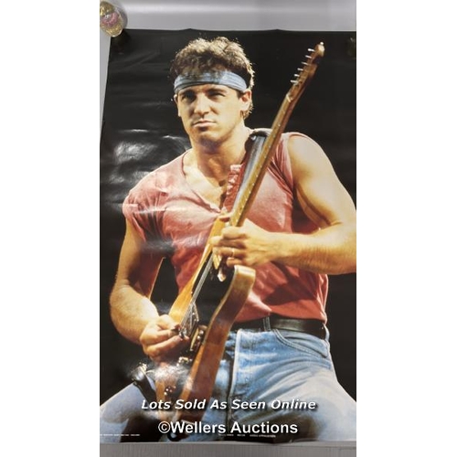 3 - Four assorted Bruce Springsteen posters, largest 59 x 97 cm  / T37