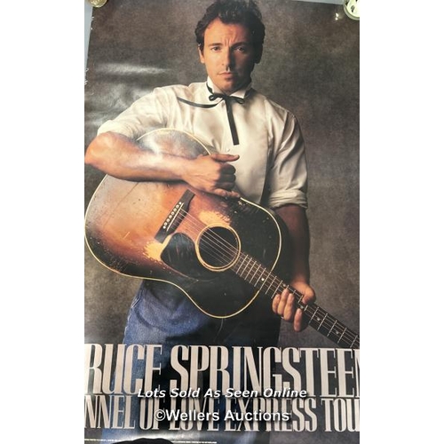 3 - Four assorted Bruce Springsteen posters, largest 59 x 97 cm  / T37