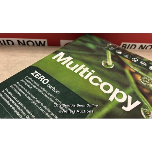 8150 - MULTICOPY ZERO A4 80GSM PRINTER PAPER - 1 REAM (500 SHEETS) / MINIMAL SIGNS OF USE / SEE IMAGES