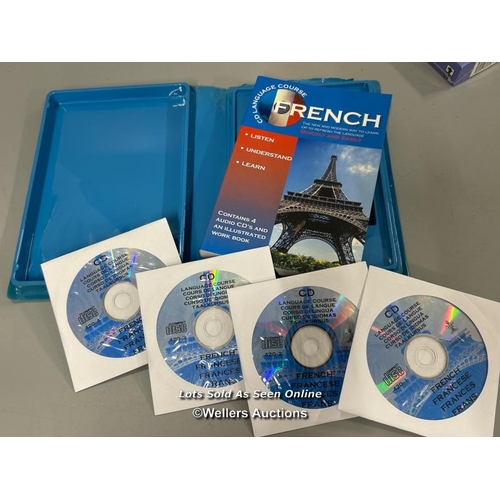 9 - French Language lot including CD's, book and study cards / T38