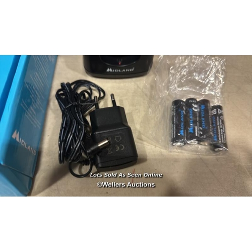 8187 - MIDLAND G9 PRO - TWO WAY RADIO WALKIE TALKIE DUAL BAND - 1 WALKIE TALKIE, LONG RANGE / MINIMAL SIGNS... 