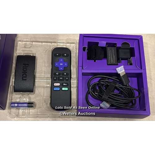 8238 - ROKU EXPRESS 4K | HD/4K/HDR STREAMING MEDIA PLAYER, BLACK / MINIMAL SIGNS OF USE/ SEE IMAGES