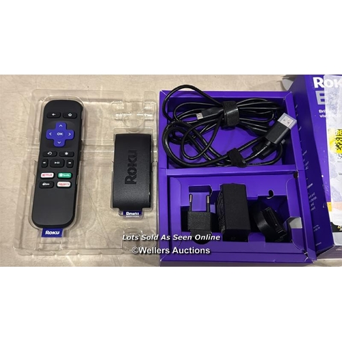 8239 - ROKU EXPRESS 4K | HD/4K/HDR STREAMING MEDIA PLAYER, BLACK / MINIMAL SIGNS OF USE/ SEE IMAGES