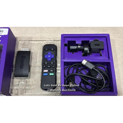 8240 - ROKU EXPRESS 4K | HD/4K/HDR STREAMING MEDIA PLAYER, BLACK / MINIMAL SIGNS OF USE/ SEE IMAGES