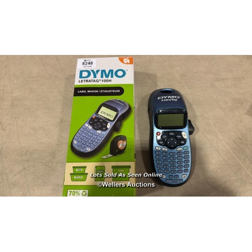 8248 - DYMO LETRATAG LT-100H HANDHELD LABEL MAKER | ABC KEYBOARD LABEL PRINTER WITH EASY-TO-USE, 13 CHARACT... 