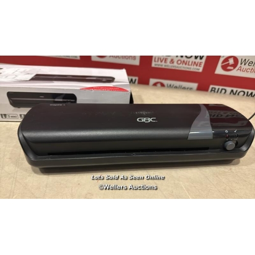 8251 - GBC INPIRE+/REXEL STYLE A4 LAMINATOR, LAMINATING MACHINE WITH STARTER PACK OF POUCHES, 4 MINUTE WARM... 