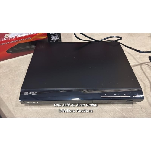 8267 - SONY DVPSR760H DVD UPGRADE PLAYER (HDMI, 1080 PIXEL UPSCALING, USB CONNECTIVITY), UK 3 PIN PLUG, BLA... 