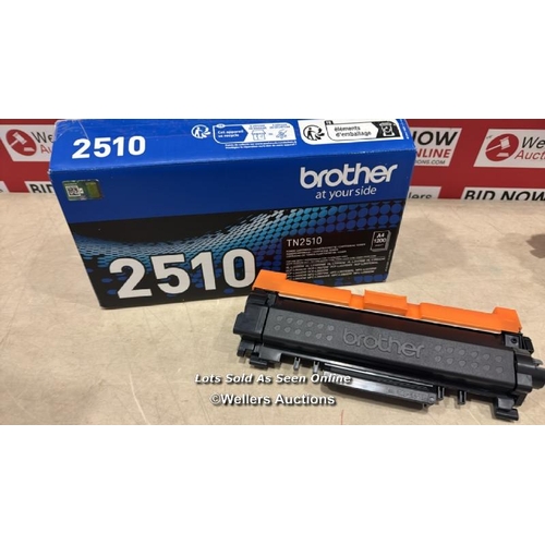 8273 - BROTHER TN-2510 TONER CARTRIDGE, BLACK, SINGLE PACK, STANDARD YIELD, INCLUDES 1 X TONER CARTRIDGE, G... 