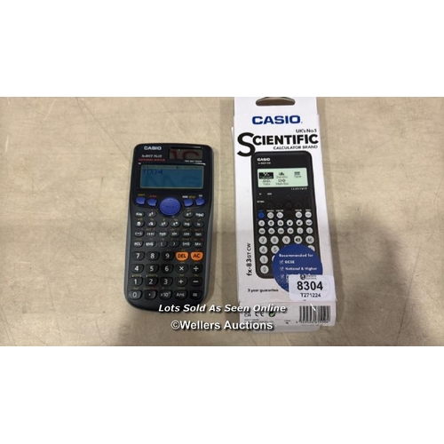 8304 - CASIO FX-83GTCW BLACK SCIENTIFIC CALCULATOR / MINIMAL SIGNS OF USE/ SEE IMAGES