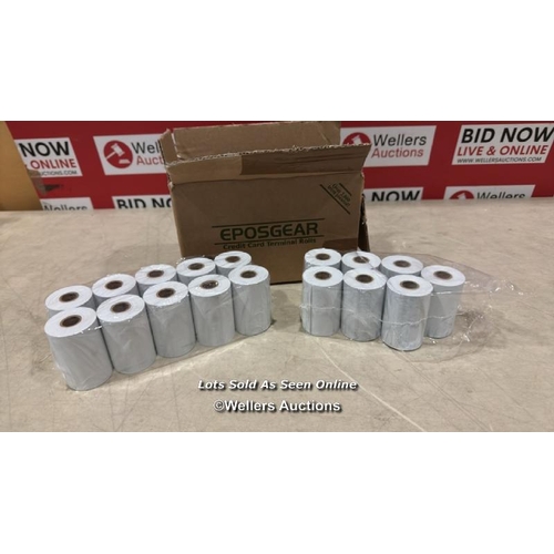 8328 - EPOSGEAR 57 X 40 MM THERMAL PDQ RECEIPT PAPER ROLLS - FOR INGENICO, VERIFONE AND MORE CREDIT CARD MA... 