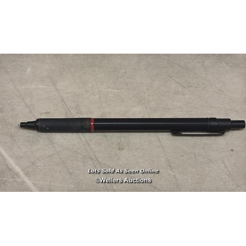 8330 - ROTRING RAPID PRO RETRACTABLE BALLPOINT TECHNICAL DRAWING PEN | MEDIUM POINT | BLUE INK | BLACK FULL... 