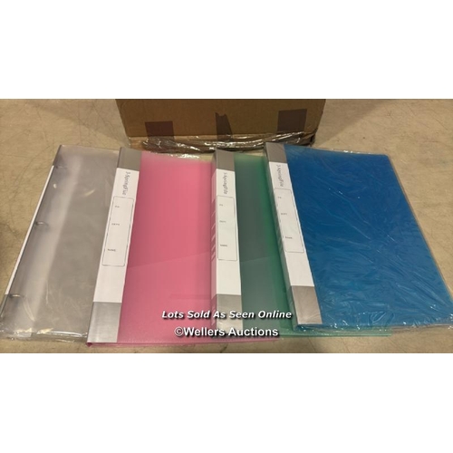 8350 - RAPESCO 1659 GERM-SAVVY ANTIBACTERIAL, A4 2-RING PP RING BINDER, 35 MM SPINE, ASSORTED COLOURS, SET ... 