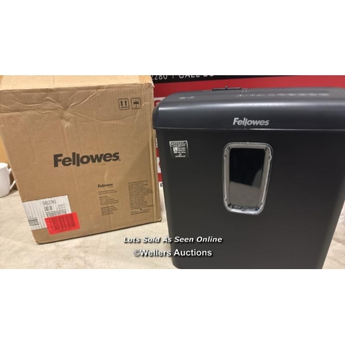 8371 - FELLOWES PAPER SHREDDER FOR HOME USE - 6 SHEET CROSS CUT PAPER SHREDDER FOR HOME AND PERSONAL USE - ... 