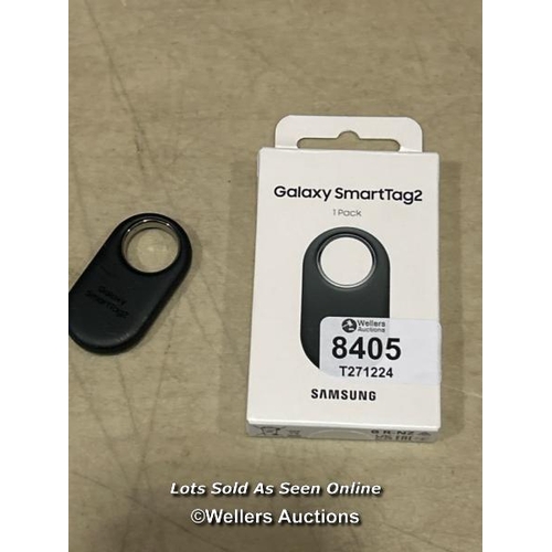 8405 - SAMSUNG GALAXY SMARTTAG2 BLUETOOTH TRACKER (1 PACK), COMPASS VIEW AR, FIND LOST MODE, BLACK / MINIMA... 