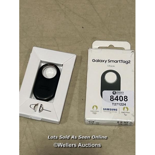 8408 - SAMSUNG GALAXY SMARTTAG2 BLUETOOTH TRACKER (1 PACK), COMPASS VIEW AR, FIND LOST MODE, BLACK / MINIMA... 