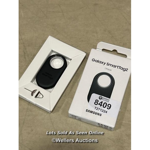 8409 - SAMSUNG GALAXY SMARTTAG2 BLUETOOTH TRACKER (1 PACK), COMPASS VIEW AR, FIND LOST MODE, BLACK / MINIMA... 