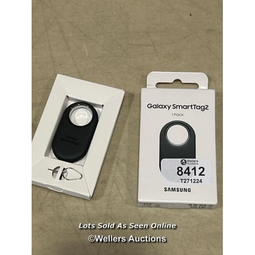 8412 - SAMSUNG GALAXY SMARTTAG2 BLUETOOTH TRACKER (1 PACK), COMPASS VIEW AR, FIND LOST MODE, BLACK / MINIMA... 